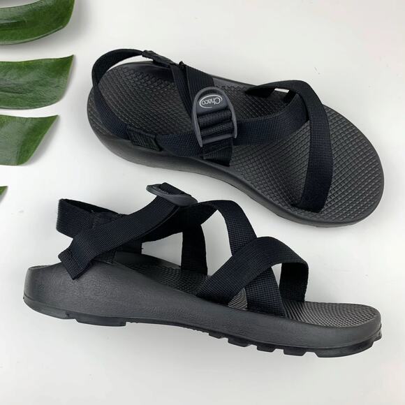 Chaco Men's Z/1 Adjustable Strap Classic Sandals Black USA Size 10 - Picture 1 of 9